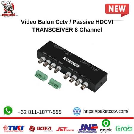 Video Balun Cctv / Passive HDCVI TRANSCEIVER 8 Channel